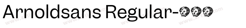 Arnoldsans Regular字体转换